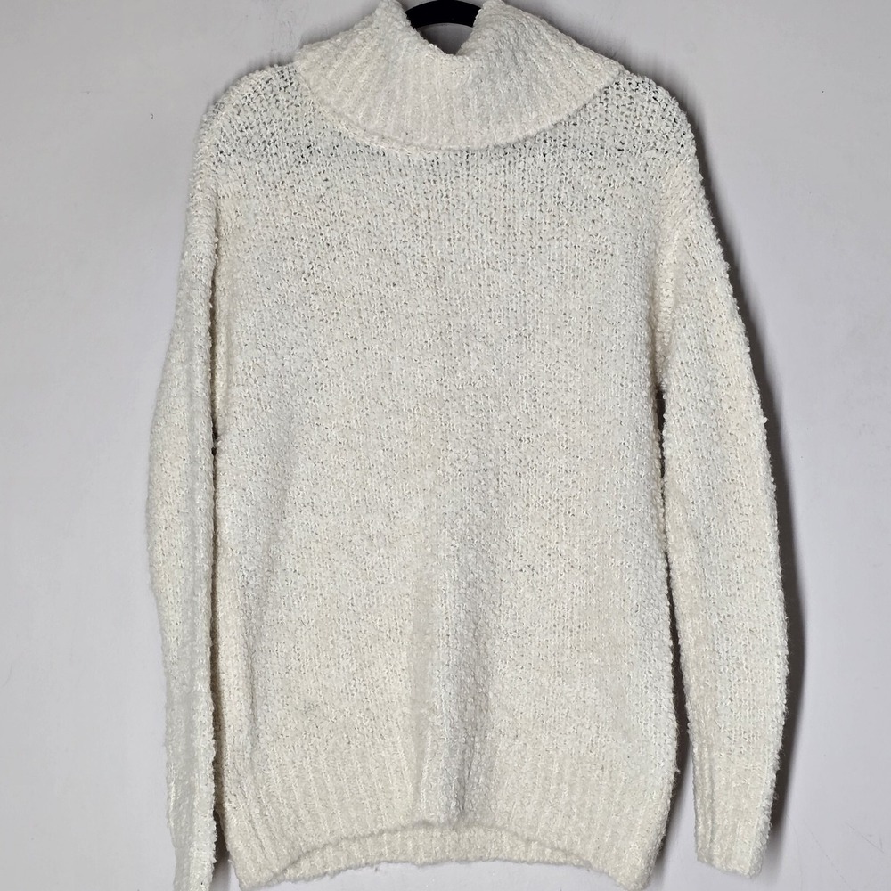 Abercrombie & Fitch‎ Womens  Cozy Turtleneck Sweater Boucle Wool Blend Winter M